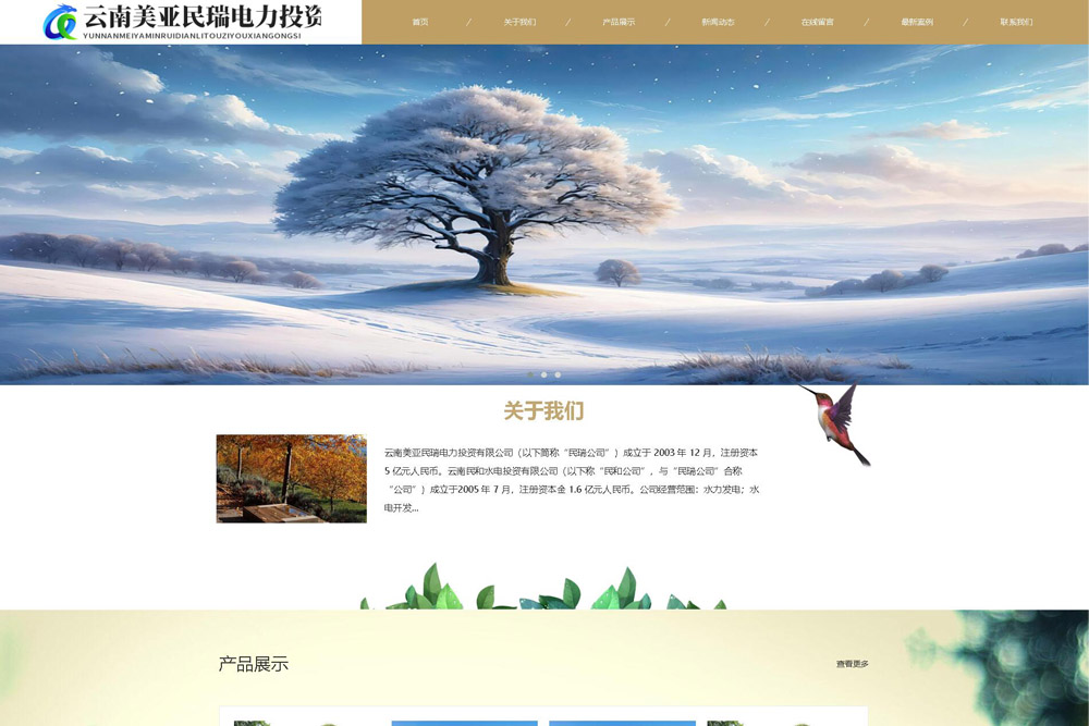 云南美亚民瑞电力投资有限公司德材翌科技相关案例