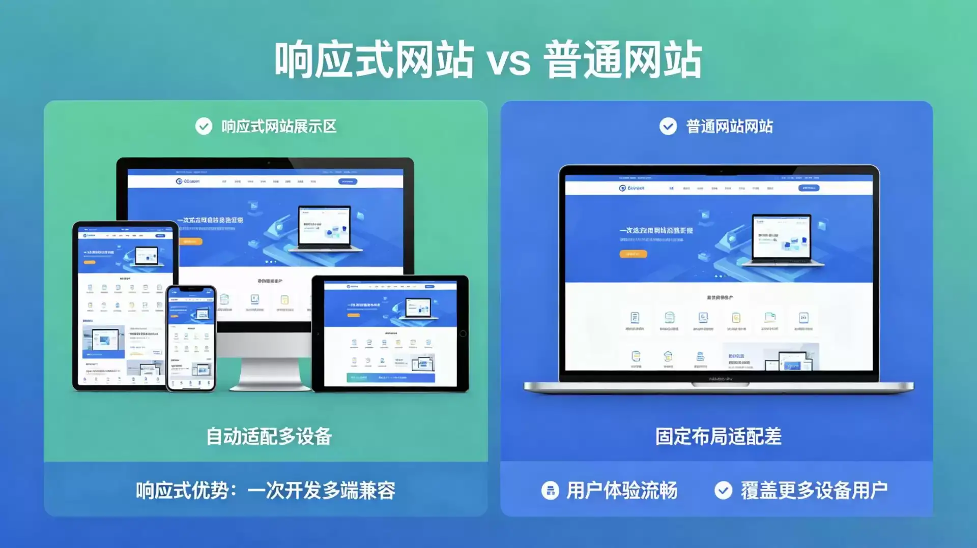 响应式网站和普通网站有什么区别？-德材翌科技资讯www.dcykjgw.com